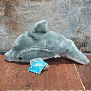 Vintage Bubbles Dolphin Plush Toy Gibson Greetings 1996